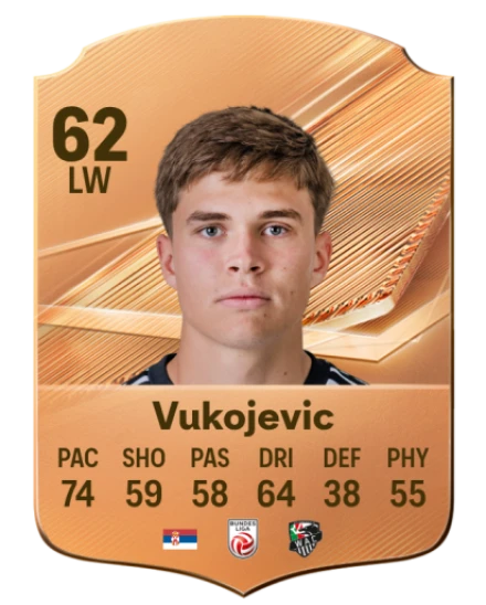 Vukojevic 62 Bronze LW FC 27 card