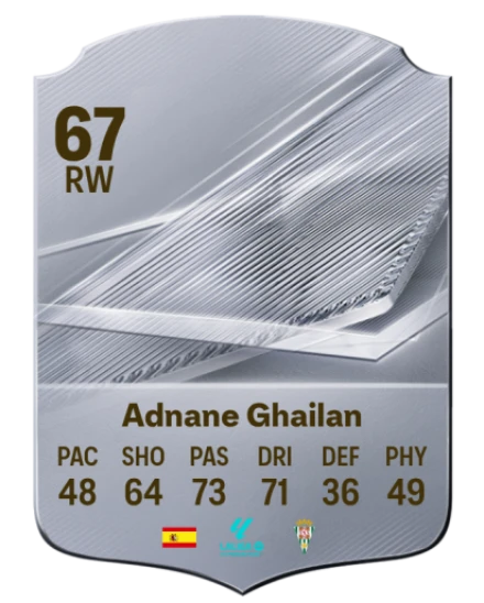 Adnane Ghailan 67 Rare RW FC 26 card
