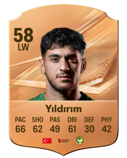 Yıldırım 58 Bronze LW FC 27 card