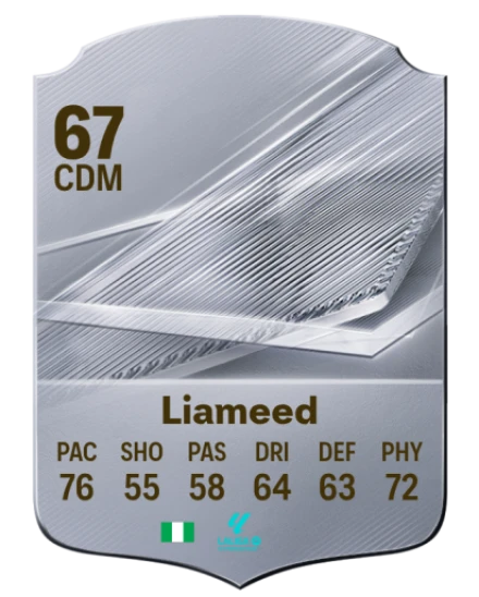 Liameed 67 Rare CDM FC 26 card