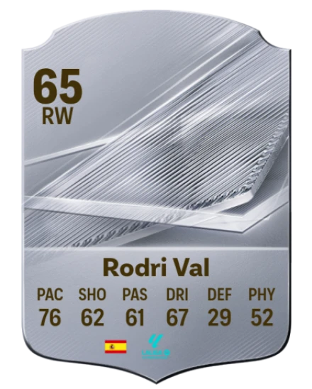Rodri Val 65 Rare RW FC 26 card