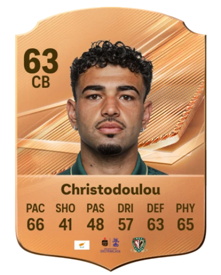 Christodoulou 63 Bronze CB FC 27 card