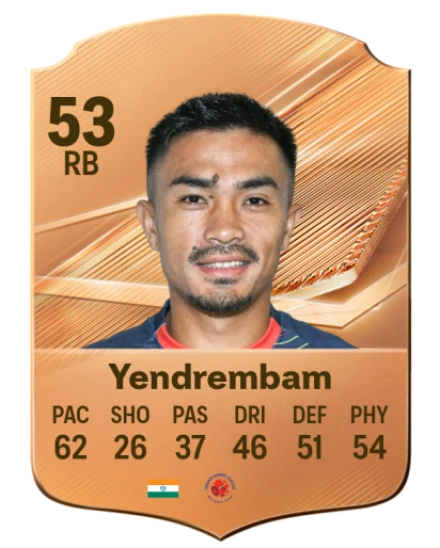 Yendrembam 53 Bronze RB FC 27 card