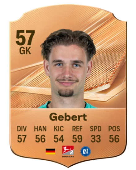Gebert 57 Bronze GK FC 27 card