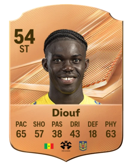 Diouf 54 Bronze ST FC 27 card