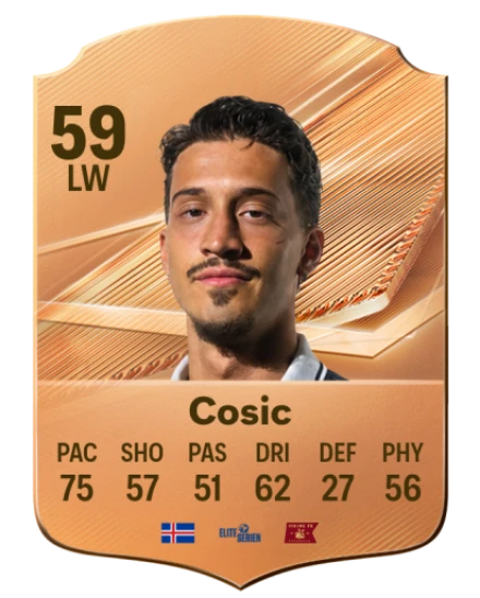 Cosic 59 Bronze LW FC 27 card