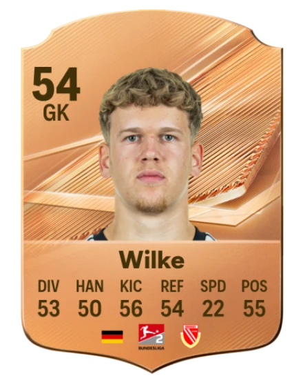 Wilke 54 Bronze GK FC 27 card