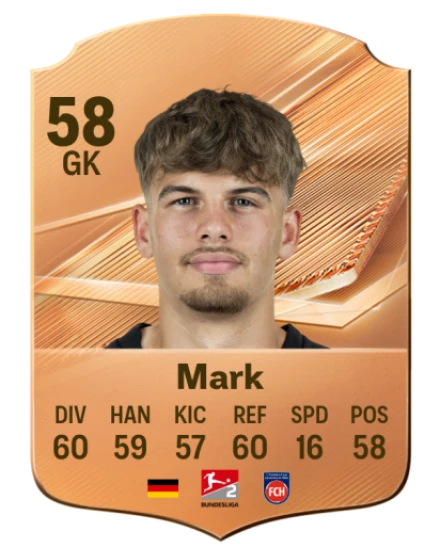 Mark 58 Common GK FC 26 card
