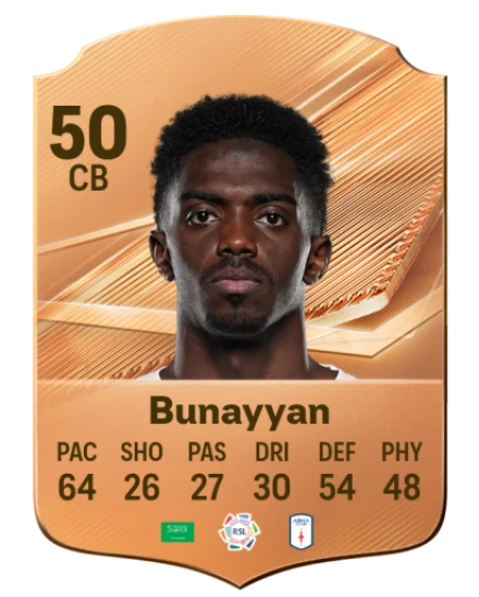 Bunayyan 50 Bronze CB FC 27 card