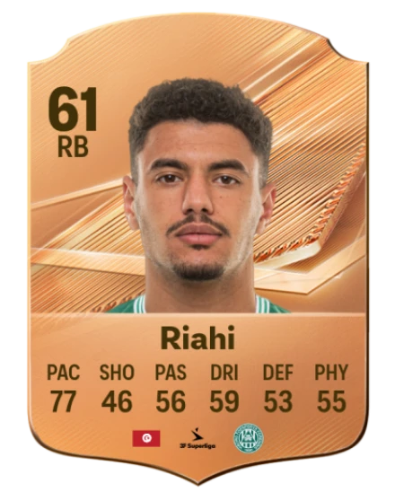 Riahi 61 Bronze RB FC 27 card