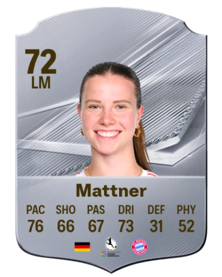 Mattner 72 Silver LM FC 27 card