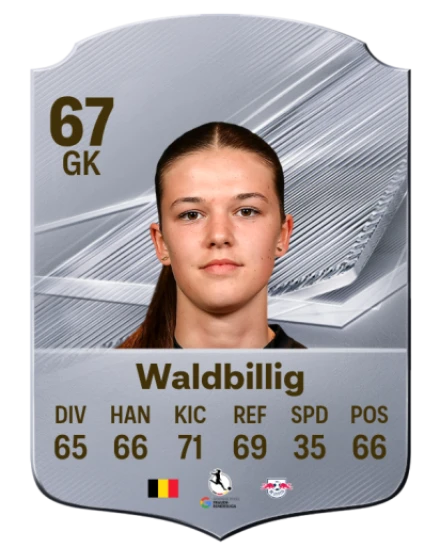Waldbillig 67 Silver GK FC 27 card