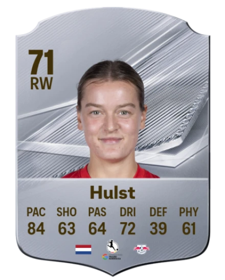 Hulst 71 Silver RW FC 27 card