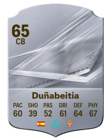 Duñabeitia 65 Silver CB FC 27 card