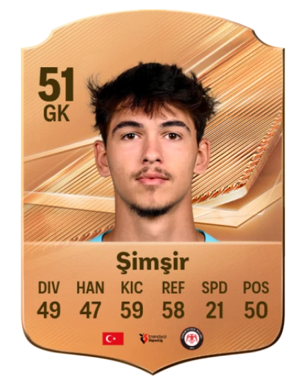 Şimşir 51 Bronze GK FC 27 card