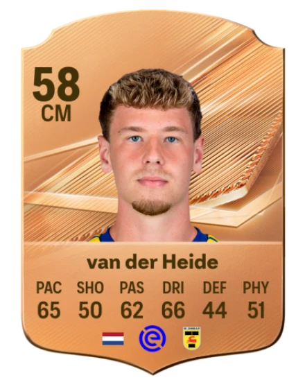 van der Heide 58 Bronze CM FC 27 card