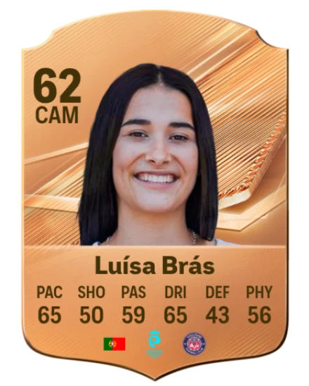 Luísa Brás 62 Bronze CAM FC 27 card