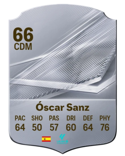 Óscar Sanz 66 Silver CDM FC 27 card