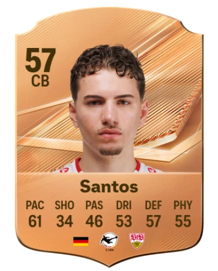 Santos 57 Bronze CB FC 27 card