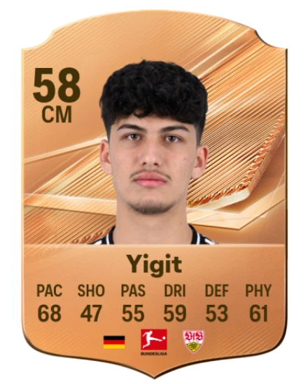 Yigit 58 Common CM FC 26 card