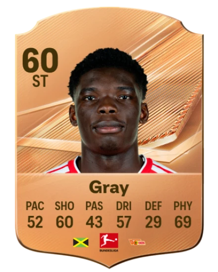 Gray 60 Bronze ST FC 27 card
