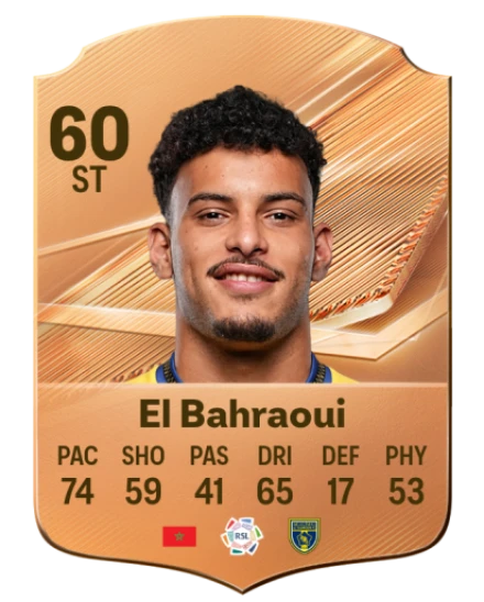 El Bahraoui 60 Bronze ST FC 27 card