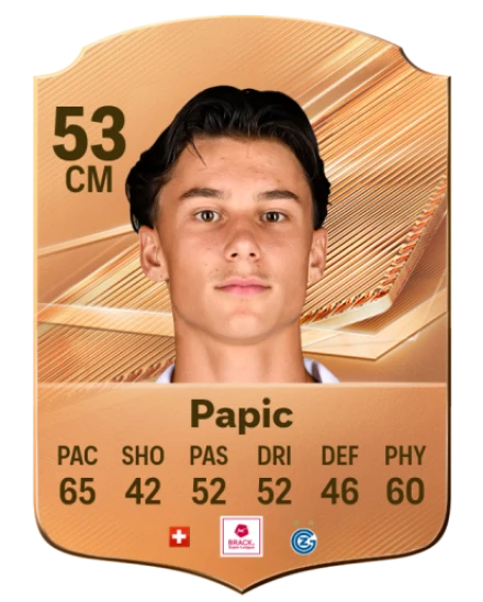 Papic 53 Bronze CM FC 27 card