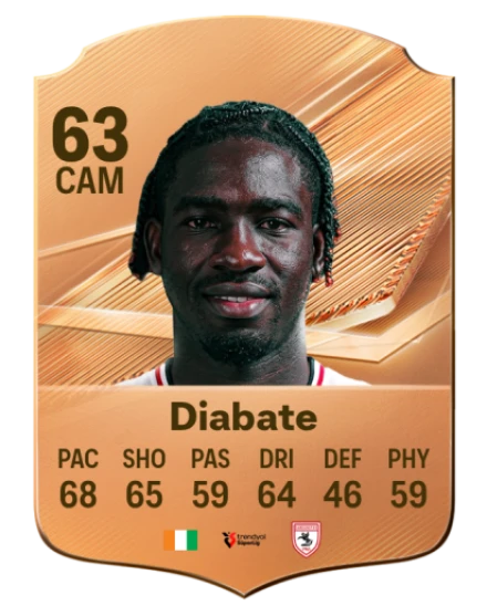 Diabate 63 Bronze CAM FC 27 card