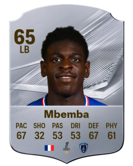 Mbemba 65 Silver LB FC 27 card