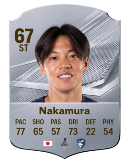 Nakamura 67 Silver ST FC 27 card