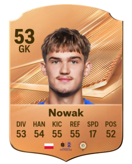 Nowak 53 Bronze GK FC 27 card