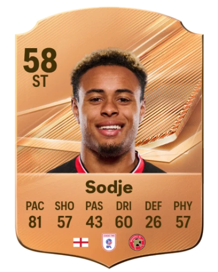 Sodje 58 Bronze ST FC 27 card