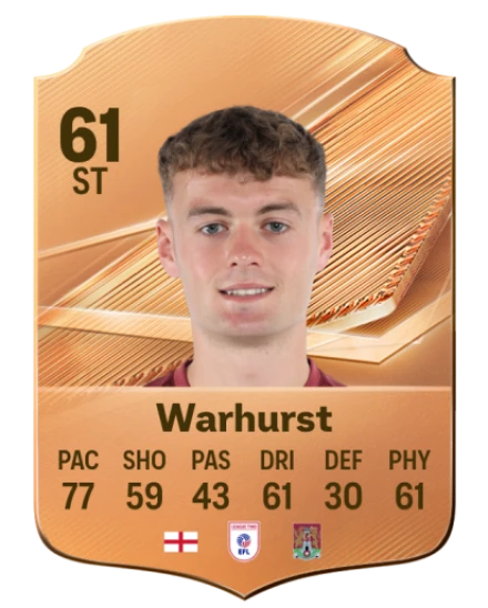 Warhurst 61 Bronze ST FC 27 card