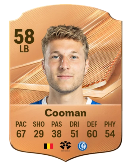 Cooman 58 Bronze LB FC 27 card