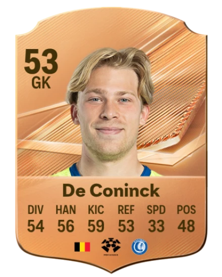 De Coninck 53 Bronze GK FC 27 card