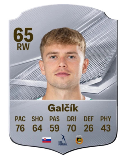 Galčík 65 Silver RW FC 27 card