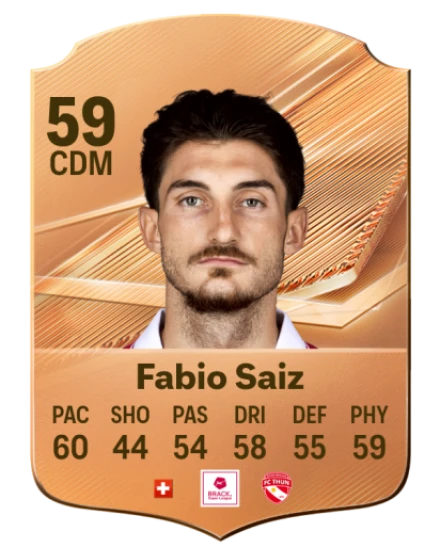 Fabio Saiz 59 Bronze CDM FC 27 card