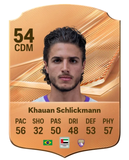 Khauan Schlickmann 54 Bronze CDM FC 27 card