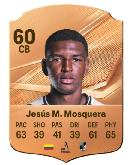 Jesús M. Mosquera 60 Bronze CB FC 27 card