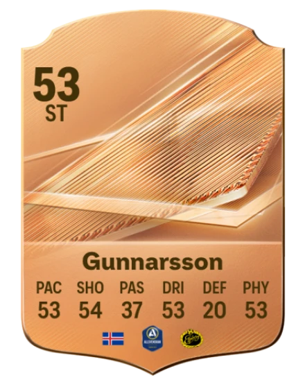 Gunnarsson 53 Bronze ST FC 27 card