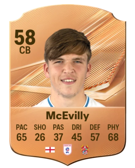 McEvilly 58 Bronze CB FC 27 card