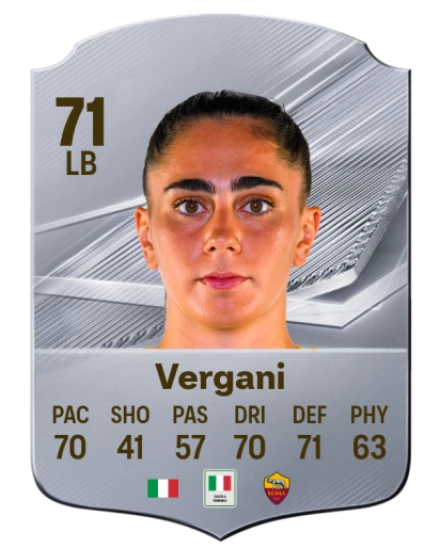 Vergani 71 Common LB FC 26 card