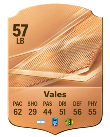 Vales 57 Bronze LB FC 27 card