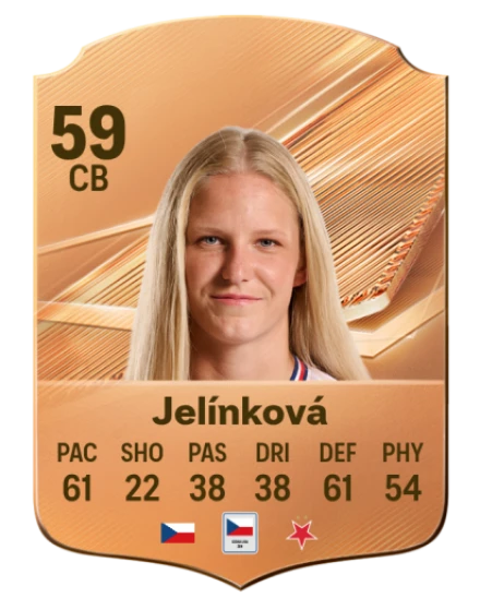 Jelínková 59 Bronze CB FC 27 card