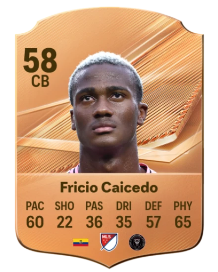 Fricio Caicedo 58 Bronze CB FC 27 card