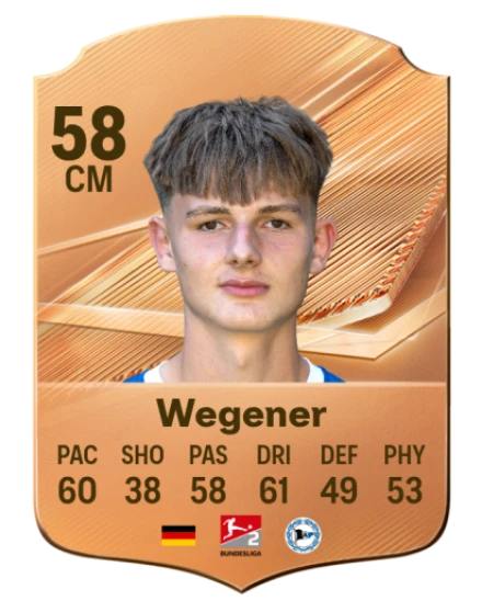 Wegener 58 Bronze CM FC 27 card