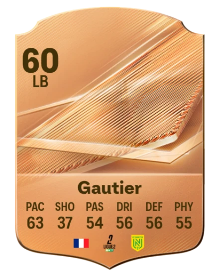 Gautier 60 Bronze LB FC 27 card