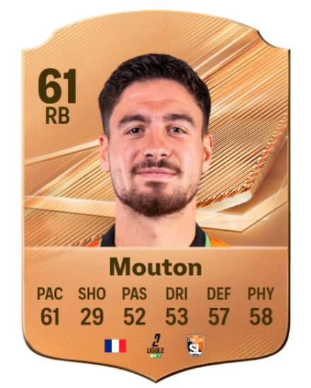 Mouton 61 Bronze RB FC 27 card