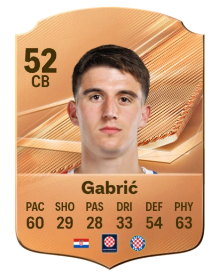 Gabrić 52 Bronze CB FC 27 card