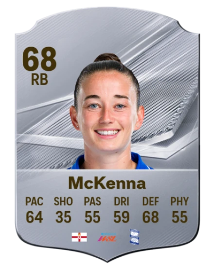 McKenna 68 Silver RB FC 27 card